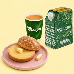 Desi Chai with Bun Maska