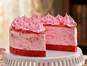 Red Velvet Ice Cream Cake - (500 Ml)