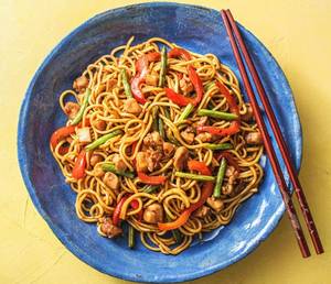 Chicken noodles [serves 1]