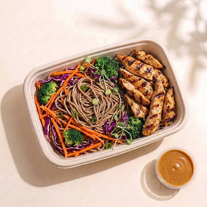 Thai Peanut Chicken Meal (High Protein, High Fibre)