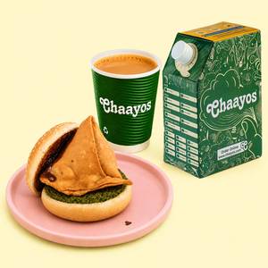 Desi Chai with Bun Samosa