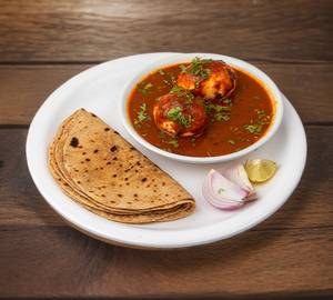 Chapati [ 6 Pcs ] +Egg Tomato Curry [ 500 Ml Box ]
