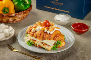 Exotic Veggie Almond Croissant Sandwich