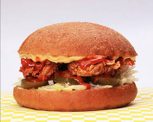 Crunchy Fried Burger