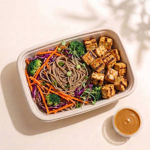 Thai Peanut Tofu Meal (Vegan, High Fiber)
