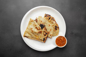 Paneer Paratha ( Jumbo) With Curd
