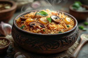 Mushroom Biryani