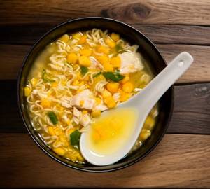Fried Chicken Maggie Soup
