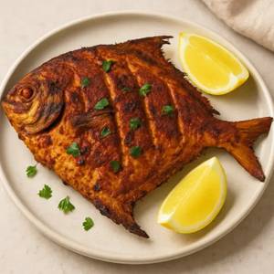 Grilled Pomfret Fry (per 100gms)