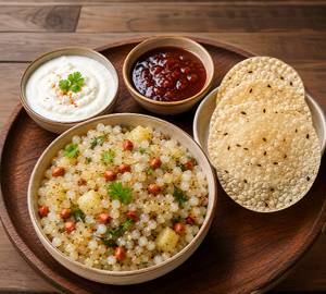 Sawan Special Sabudana Khichidi Thali