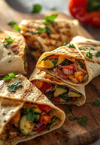 Veggie Cheesy Delight Wraps
