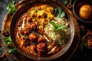 Bengali Pulao With Paneer Butter Masala