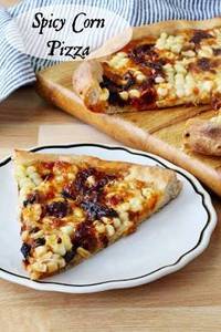 Spicy Mushroom Corn Pizza