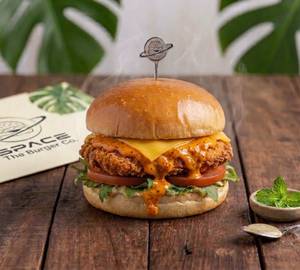 The signature hot chicken burger
