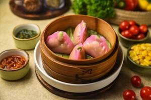 Edamame Pink Dim Sum [4 Pieces]