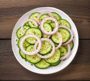 Cucumber onion ssalad