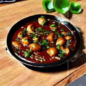 Double Mushroom in Hot Garlic Sauce 