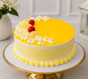 Eggless Pineapple Cake