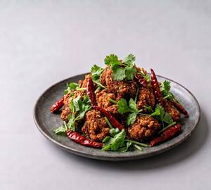 Coriander Dry Chilli Chicken