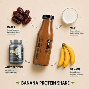 Banana Protein Shake [392 Kcal]