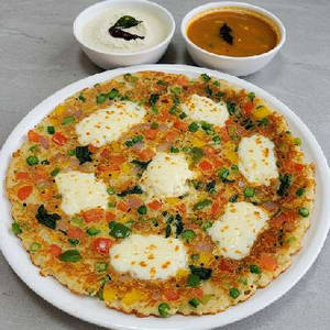 Mix Uttapam With Cheese