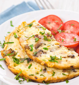 Mushroom Cheese Omelet