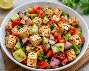 Green Salad With Roasted Paneer