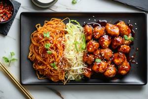 Veg Hong Kong Chowmein With Crispy Babycorn
