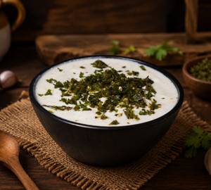 Crackling Spinach Raita