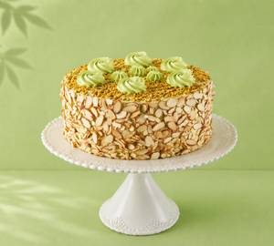 Almond Pistachio Ice Cream Cake