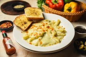 Baked Pasta Garlic Bread