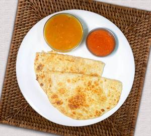 2 Plain Paratha With Sabzi And Chutney                 