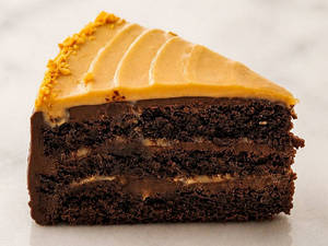 Sea Salt Caramel Cake Slice