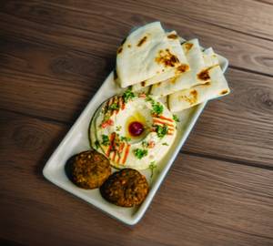 Hummus Platter With Parsley Falafel