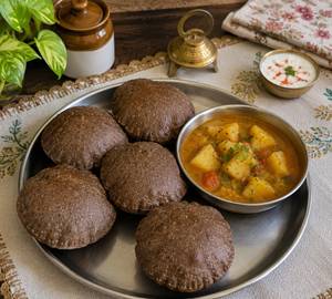 Kuttu Ate Ki Puri Or Bhaji(Fasting Special)