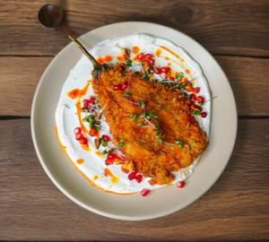 Harissa-Marinated Aubergine Schnitzel