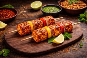 Peri Peri Paneer Kebab (4 Pieces)