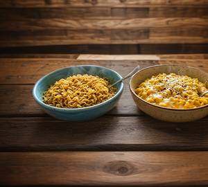 Plain Maggi + Cheese Maggi