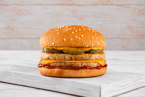 Double Chicken Cheese Burger [New]