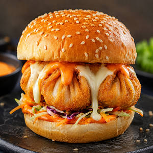 Crispy Momo Burger