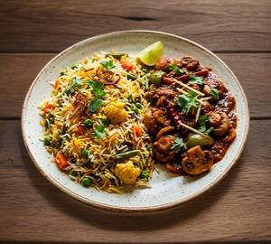 Mushroom Sholay + Veg Biryani Combo