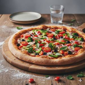 Vegitable with spicey pizza