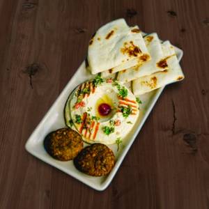 Hummus Platter With Parsley Falafel