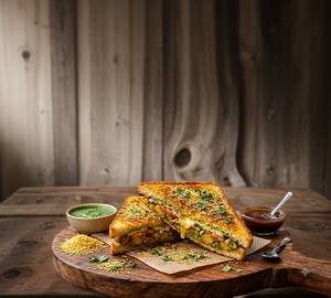 Masala toast sandwich