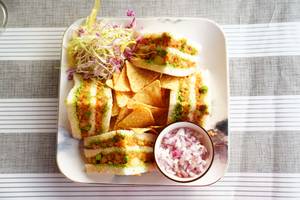 Veg Pav Bhaji Sandwich