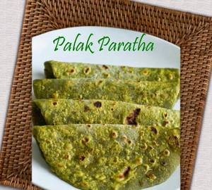 Plain Palak Tandoori Aalu paratha