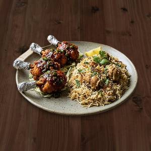 Chicken Lollipop + Steamed Biryani Combo