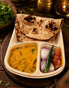 Papa’s Dhaba Dal Roti Combo