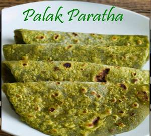 Masala Palak Tandoori Aalu paratha