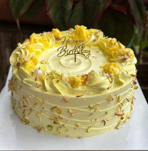 Rabri Pista Cake[1 Pound] EGGLESS